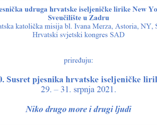 20. susret pjesnika hrvatske iseljeničke lirike u Zadru